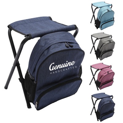 Folding Camping Backpack with Chair