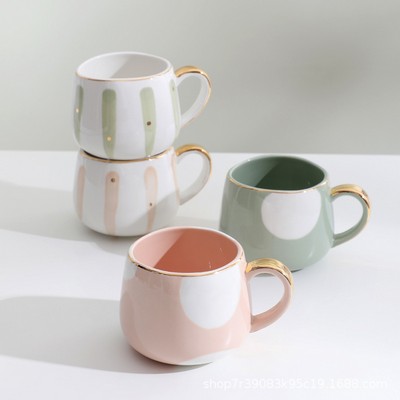 Minimalist Ceramic Coffee Mug High-Quality Porcelain Water & Milk Cup Home Office