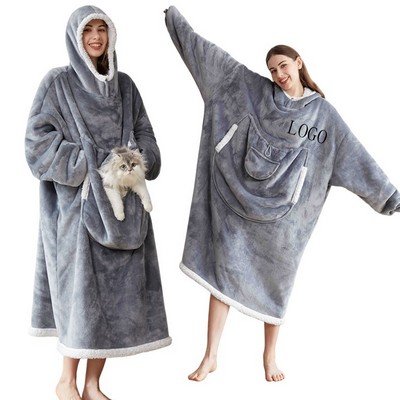 Wearable Warm Flannel Blanket