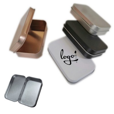 Metal Hinged Tin Box Container