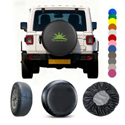 13-18'' Custom Lightweight PVC Leather Spare Tire Cover