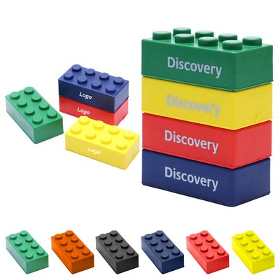 Construction Blocks Squeezies Stress Reliever