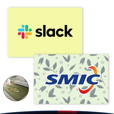 MellowCuddle HD Logo Large Flannel Area Rug 4' x 6'