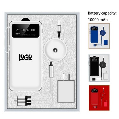 10000mAh Power Bank Charging Cable Gift Set