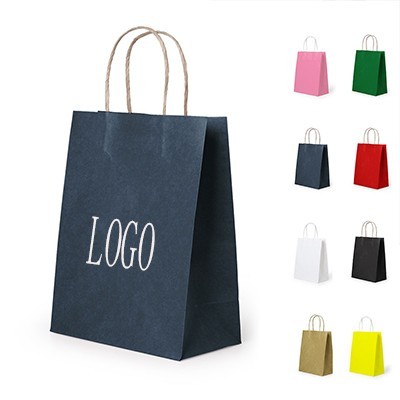 Eco-Friendly Kraft Paper Gift Bag with Handles