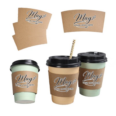 Eco-Friendly 12oz Cup Sleeve for Hot & Cold Drinks