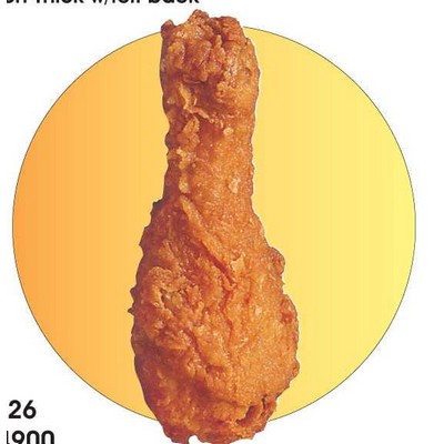 Chicken Leg Acrylic Coaster w/Felt Back