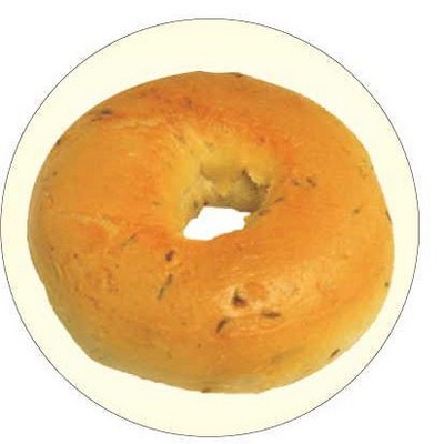 Bagel Round Metal Photo Magnet (2 1/2")