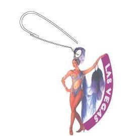 Vegas Showgirl in Purple Zipper Pull