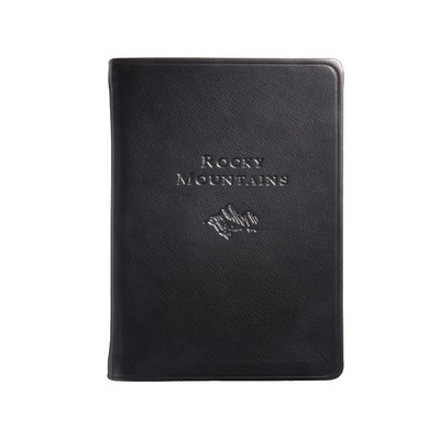 Rocky Mountains Travel Journal w/Traditional Leather Cover