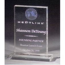 Acrylic Rectangle Award on Acrylic Base (4"x6")