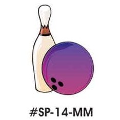 Bowling Pin and Ball Mighty Mini Magnet