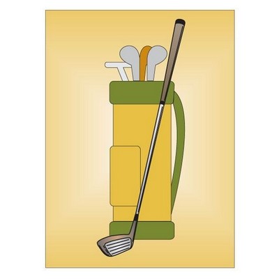 Golf Bag Metal Rectangle Photo Magnet (2"x3")