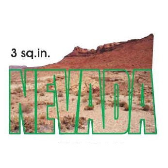 Nevada Desert Magnet w/ Full Magnetic Back (3 Square Inch)