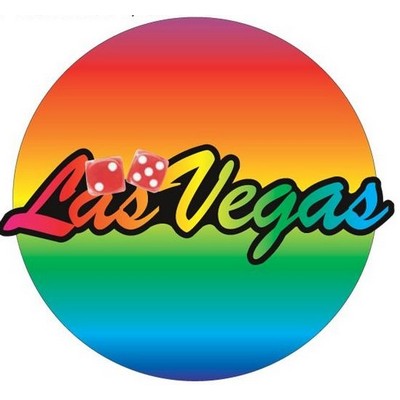 Las Vegas w/Dice Acrylic Coaster w/Felt Back