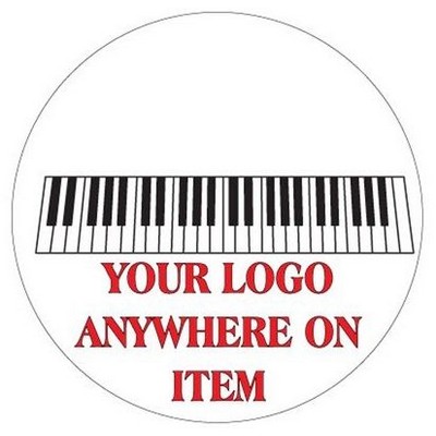 Keyboard Round Metal Photo Magnet (2 1/2")