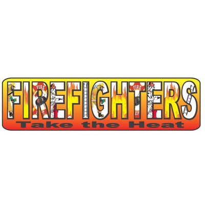 Fireman Slogan Executive Magnet w/ Full Magnetic Back (6 Square Inch)