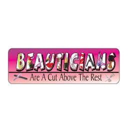 Beautician Slogan Lapel Pin