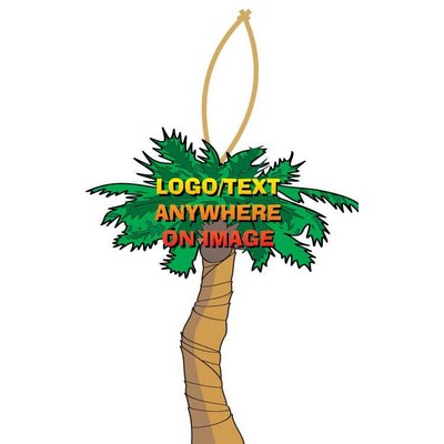 Palm Tree Promotional Ornament w/ Black Back (4 Square Inch)