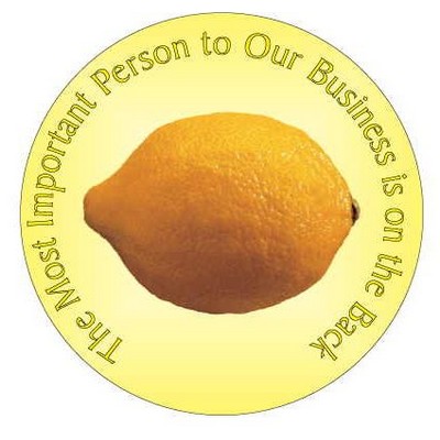 Lemon Photo Hand Mirror (2½" Diameter)