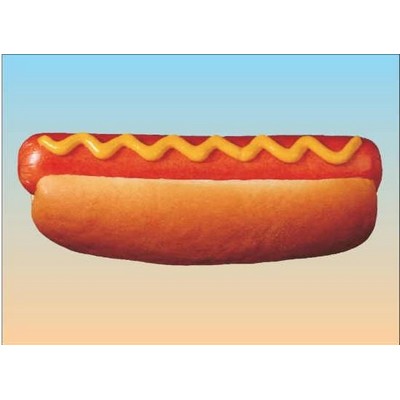 Hotdog Metal Photo Magnet (2 1/2"x3 1/2")