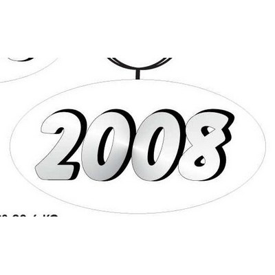 School Year Keychain w/Mirrored Back (6 Square Inch)