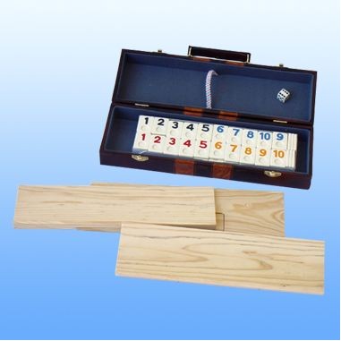 Deluxe Rummy w/Wooden Racks