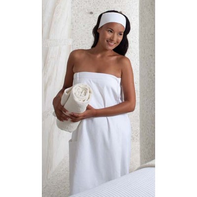 Women's Microfiber Spa Wrap w/Snaps