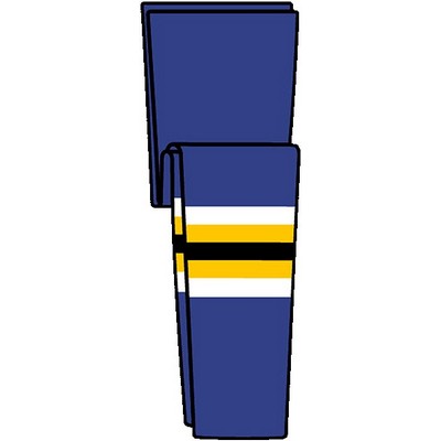 St. Louis Pro Series Blue & Black Away Socks w/White & Gold Stripes