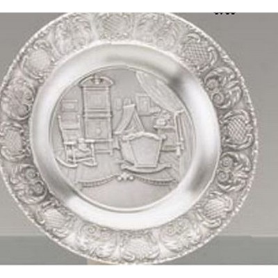 Pewter Birth Plate w/Shiny Finish