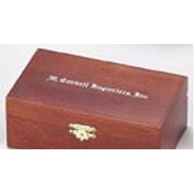 Custom Screen Printed Wood Box w/Buckle Closure