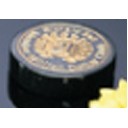 3" Black Round Genuine Marble Paperweight