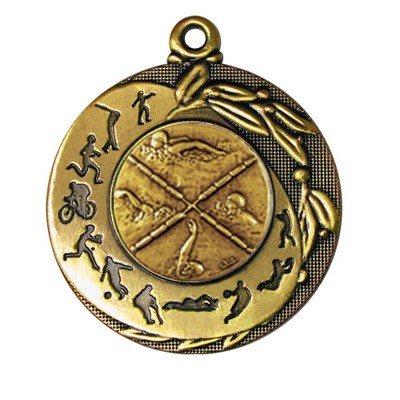 Stock Sport Silhouettes 2" Medal- Swimming