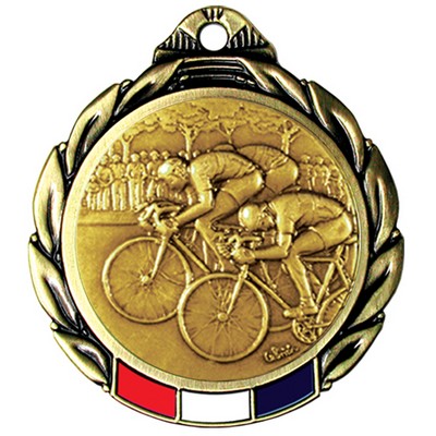 Stock RWB Regency Medal (Bicycling) 2 3/4"
