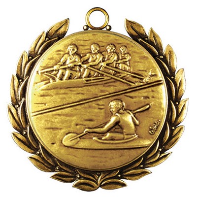 Regency Stock Medal w/ Wreath (Rowing) 2 3/4"