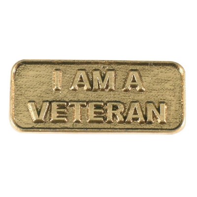 I Am A Veteran Stock Lapel Pin