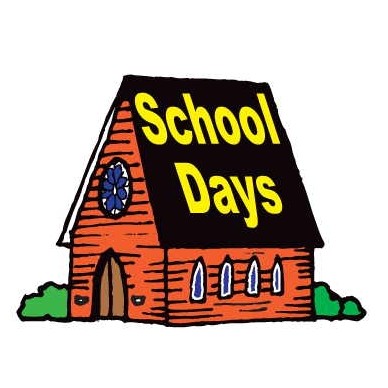 School Days House Executive Magnet w/ Full Magnetic Back (10 Square Inch)