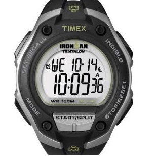 Timex® Ironman Black/Silver Traditional 30 Lap Mega Watch