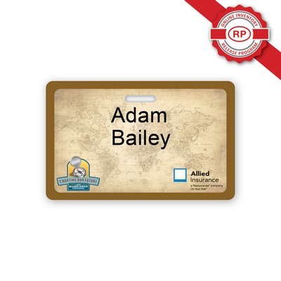 USA Made Laminated Event Tag (2.125"x3.375") Rectangle