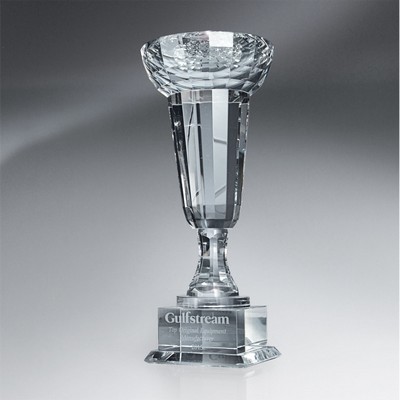 Crystal Cup-Shaped Trophy (Large)