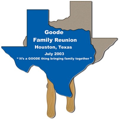 Texas State Recycled Hand Fan