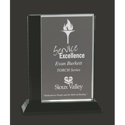 Framed Glory-BB Black/Clear Crystal Award M - 8'' H