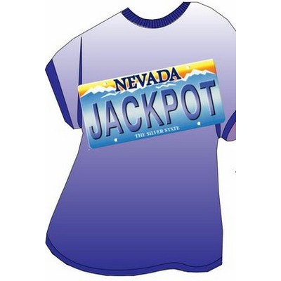 Nevada License Plate Acrylic T-Shirt Shaped Coaster