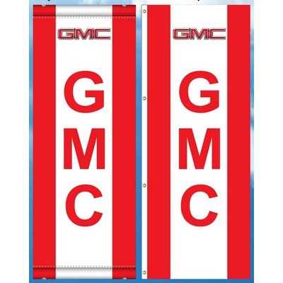 16 Oz. (3' x 8') Reinforced Custom Vinyl 2-Sided Drapes & Vertical Stripes