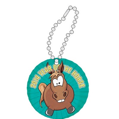 2014 Year of the Horse Promotional Key Chain w/ Black Back (8 Square Inch)