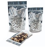 Metallic/Clear Stand Up Pouch (6"x2 1/2"x9")