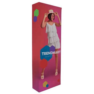 3' Straight Splash Floor Display 4-Sided Kit (Poly Knit)