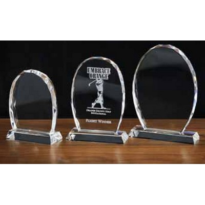 Crystal Standing Oval Award (5" x 3½")