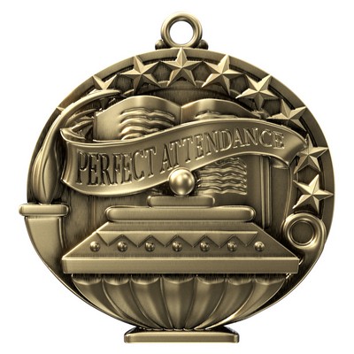 Perfect Attendance Academic Performance Medallion
