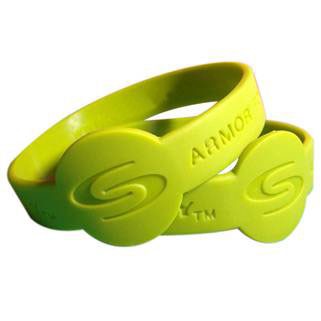 1" Watch Shaped/ Custom Shaped Debossed Silicone Wristband